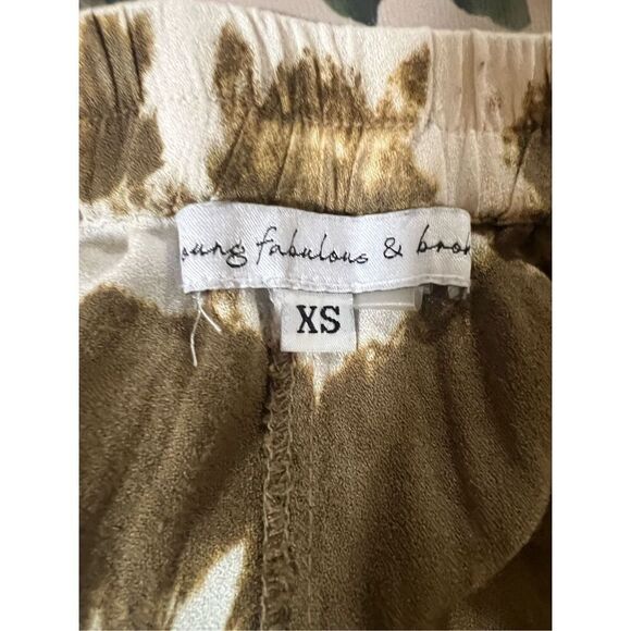 Young, Fabulous & Broke Tie Dyed Wide Leg Cropped Pallazo Pants Sz Gen XS - Picture 7 of 9